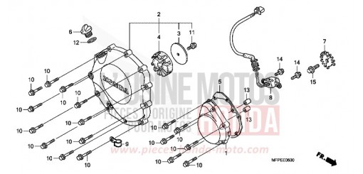 PANNEAU CARTER-MOTEUR D. CB1300SAA de 2010